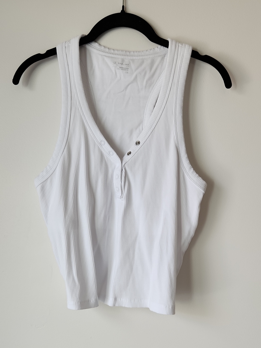 aerie - Like New Thumbs Up Heavyweight Henley Tank Top - L